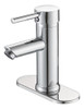 Canilla Monocomando Baño Cocina Moderna Con Colillas Cromada 0