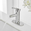 Canilla Monocomando Baño Cocina Moderna Con Colillas Cromada 1