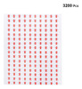 Gift 3200pcs 10mm Autoadesivas Etiquetas De Seta Vermelha 7