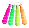 12 Collares Fluor Corbata Plastica 43cm Carnaval Carioca 1