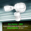 Sansi 18w 1800lm Led Motion Sensor Luces Al Aire Libre, Luz 1