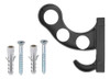 Kit 02 Suporte De Parede Pendurar Capacete  Acessórios Preto 3