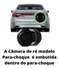 Retrovisor Lcd Sonic Câm 2x1 Sensor Prata 22mm 5