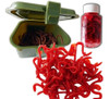 Caja Lombricecera + 60 Señuelo Goma 7 Cm Lombriz Pesca 0