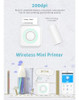 Mini Impressora Fotográfica De Papel Térmico+11 Rolos De Pap 6