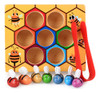 Jogo Colorido De Combinação De Colmeias De Abelhas De Madeir 0