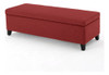 Recamier Bau Julia 1,60m Suede Vermelho  - Inova Decor 0