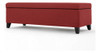 Recamier Bau Julia 1,60m Suede Vermelho  - Inova Decor 2