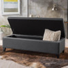 Recamier Bau Julia 1,60m Suede Vermelho  - Inova Decor 6
