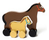 Jack Rabbit Roly Poly Mami Y Baby Push Toy - Caballo 0