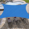 Toldo Vela Decorativa Rectangular Azul 90% 3m X 4m 6