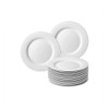 Platos Playos X30  Melamina Blanca 25cm Eventos Comedores 0