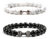 Pulsera Mancuernas Hombre Ajustable Piedra Lava Volcánica 0