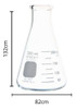 Frasco Erlenmeyer Boca Estreita 250ml Pyrex 1