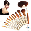 12pcs Mango Madera Kit Maquillaje Profesional Fundación Cepi 0
