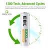 4 Pilas Aa Recargables 2300mah Baterias Aa Recargable Cajita 3