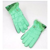 Guantes Para Dama 16724c Verde Dimensión: 24 Cm De Largo Yop 0