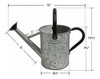 Regadera De Metal Cesun Regadera De Acero Galvanizado Con Pi 1