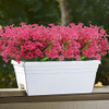 12 Paquetes De Flores Artificiales Para Exterior - Rojo 3