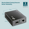 Convertidor De Medios Tplink Gigabit Ethernet Hasta 1000 Mbp 1