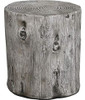 Firstime & Co.® Gray Arbor Log Table, American Crafted, Weat 1