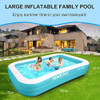 Sineau Piscina Inflable Para Niños Y Adultos, 120 2