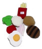 Set Hamburguesa Completa C Papas 15p Comiditas De Juguete- 0
