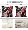 Ezving Set De 4 Fundas De Almohadas Modernas Rayas Rojas Abs 1