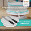 Plato Base Giratorio Con 2 Espatulas Alisador Escalon Recta 1