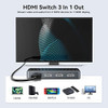 Yottamaster Conmutador Hdmi 4k 3 En 1 Salida 1
