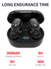 Headset Touch Headphones Control Earbuds Quality Led Black 1