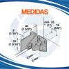 Bisagra Intermedia Para Puertas De Vidrio Hafele Cima M 3