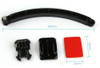 Suporte Braço Extensor Haste Capacete Arm Curvo Gopro Go Pro 7