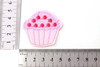 Aplique Cupcake Rosa Parche Ropa Caja De 25 Unidades 1