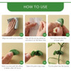 40 Clips De Pared Adhesivos Para Plantas Forma De Hojas 3