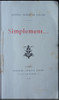 Simplement ... Delfina Bunge De Gálvez. 1911. 49n 526 1