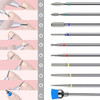 Melodysusie Juego De Brocas De Uñas De Cutícula De Diamante 2