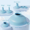 Kit De Embudos Versátiles Para Cocina, 4 Tamaños, Azul 6