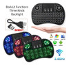 Teclado Mini Inalambrico Smart Tv Control Remoto Luz Rgb 7