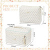 Zeyune 2 Bolsas De Maquillaje Acolchadas De 2