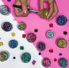 Glitter En Gel Blue Easy Glitta Maquillaje Brillo Azul 4