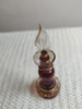 Antiguo Perfumero Egipcio De Cristal Detalles En Oro . 1