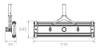 Limpiafondo Piscinas Vulcano Aluminio 48 Cm Con Ruedas 4