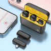 Microfone Lapela iPhone Sem Fio Profissional Estojo 2mic Ios 1