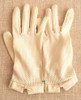 Antiguo Par De Guantes Color Manteca O Blanco B4 0