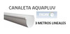 Kit Canaleta Plástica Blanca Pvc Techo Tramo 9 Metros Tigre 6