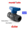 Llave De Paso Válvula Esférica Rosca Hembra 1 1/2 Duke 1