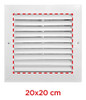 Rejilla De Ventilacion 20x20  + Tapa Ciega Imantada 3