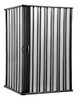 Mampara Plegable Pvc Esquinero En L 1.15 X 1.45 Negra Ducha 0