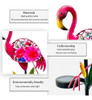 Wufeily Solar Garden Lights, Glass & Metal Flamingo Solar Ga 3
